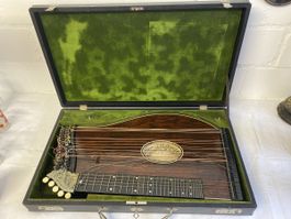 Antike Zither von Frane Hanhammer, München. Rarität!