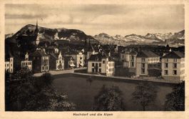 Hochdorf und die Alpen