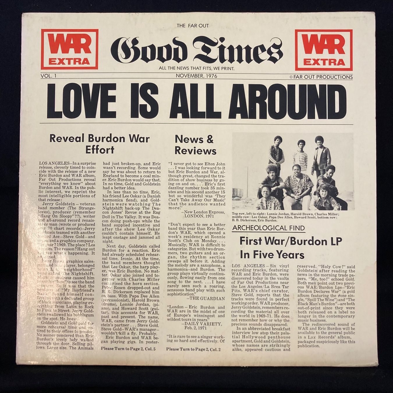 Schallplatten: War / Love is all around – Gebraucht aus St.Gallen von Out-take
