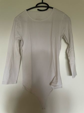 Les Lunes Langarm Body weiss