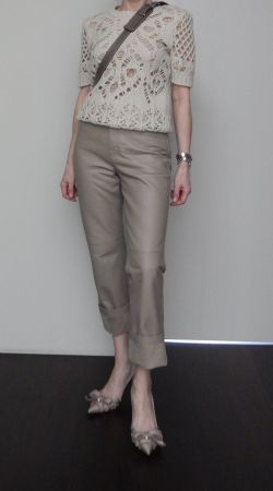 Orig. DIOR Kurzarm-Sweater aus Lochstrick Gr. 36-38, NP 1200