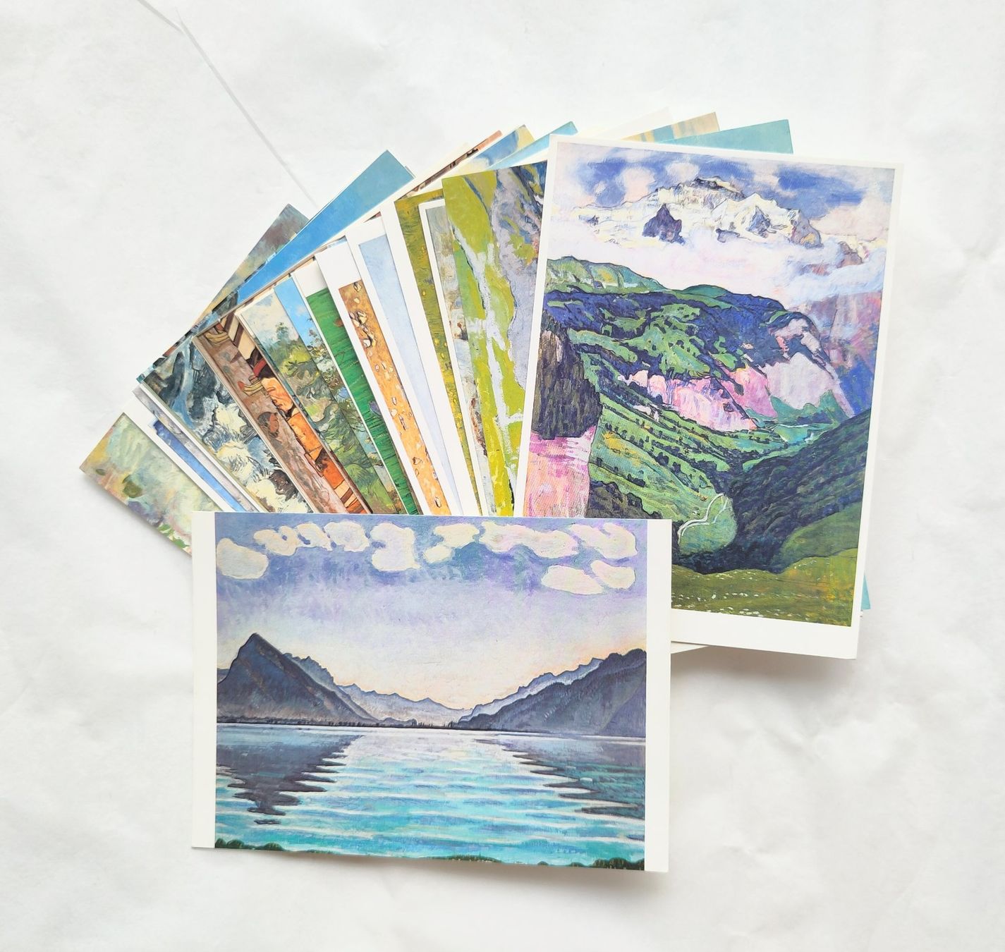 Cartes postales: 36 AK mit Kunst von FERDINAND HODLER – D'occasion à Pfäffikon ZH par rabali