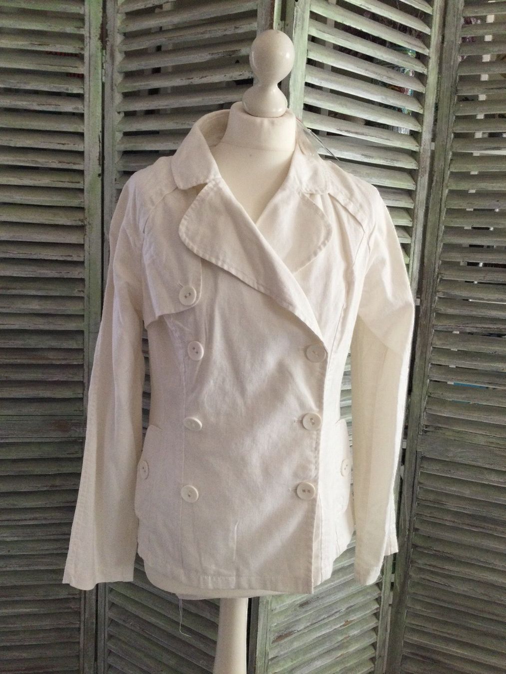 Jacken: Veste blanche 55% lin NEUF – Neu und originalverpackt aus Agiez von chouchanelle 1