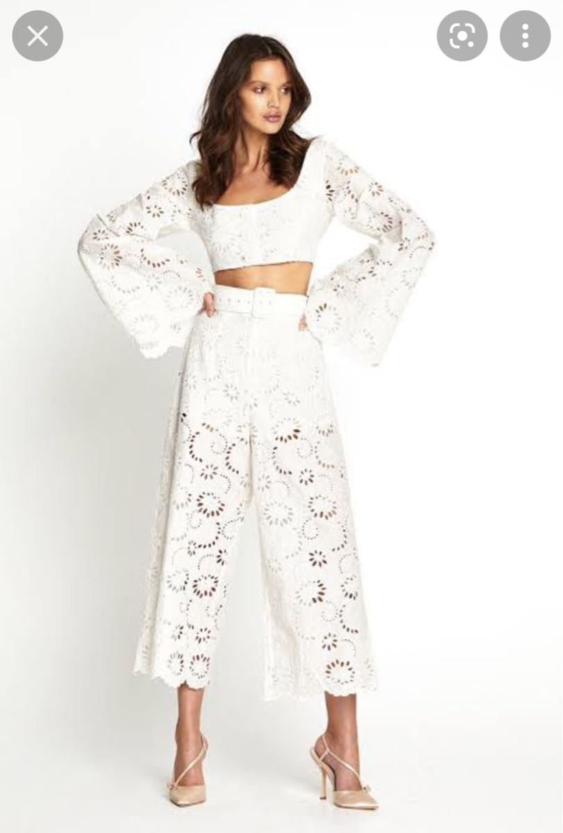 Zimmermann Tute: Alice Mccall Eyelet Cotton Blouse & Pants – Usato da St.Josefen venduto da lop_lh8d