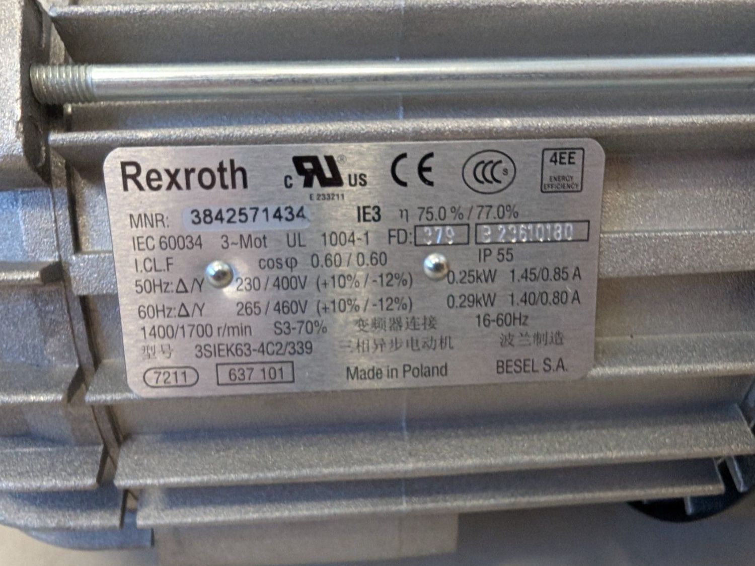 Bosch  Motori: Bosch Rexroth Drehstrommotor 400V #4 – Nuovo (secondo la descrizione) da Unteriberg venduto da Propangasfloete 2