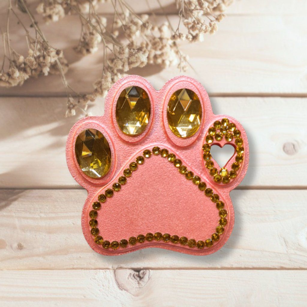 Magnete: Keramik Pfote Magnet - Pink - handmade – Neu und originalverpackt aus Basel von Olivia_BS