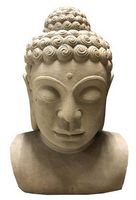 Buddha Kopf Sandstein 80cm Höhe