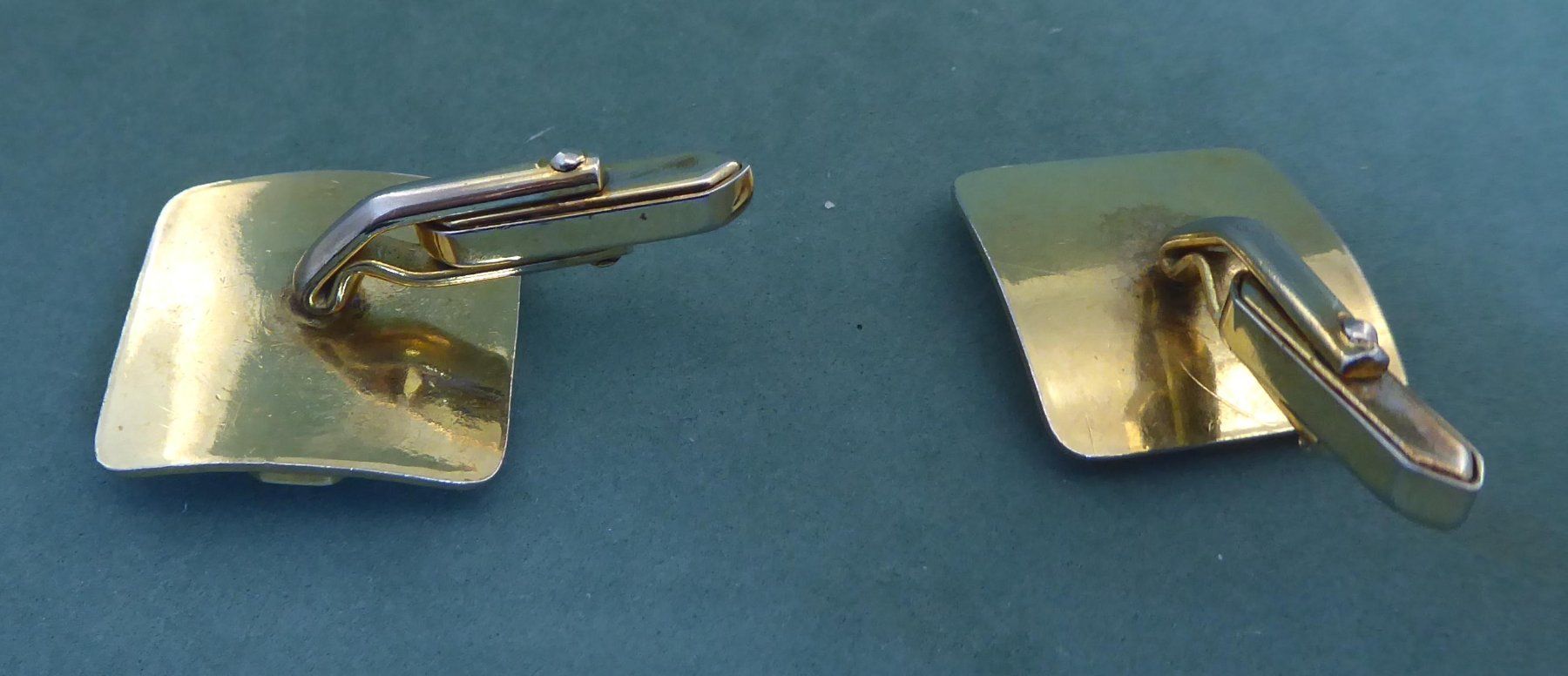 Gemelli: Manschetten Knöpfe, METALL VERGOLDET – Usato da Muri AG venduto da silvermouse007 3