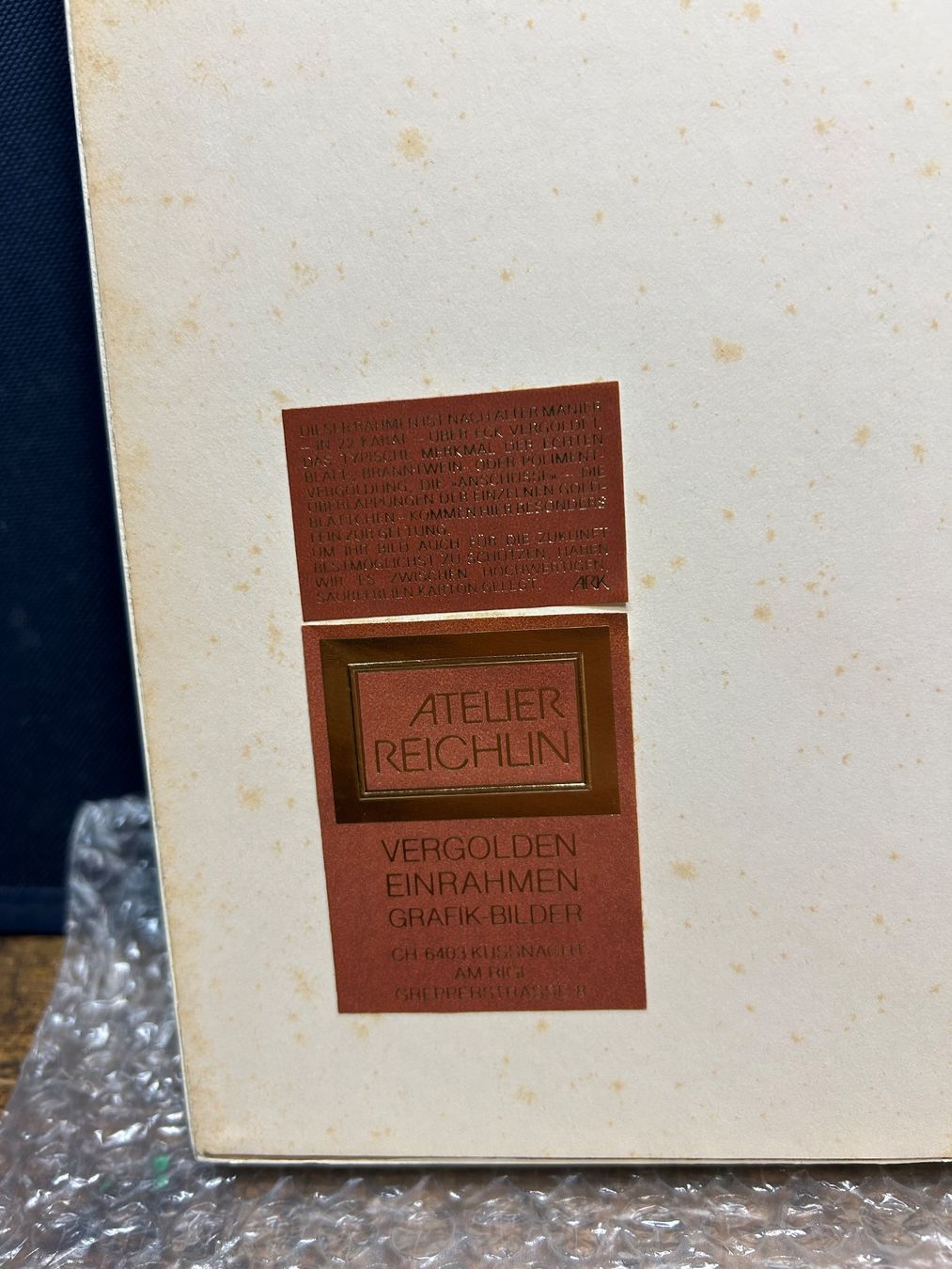 Grafiken & Lithographien: Hans Erni Original Lithographie mit Blattgoldrahmen – Gebraucht aus Ibach von heifla 9