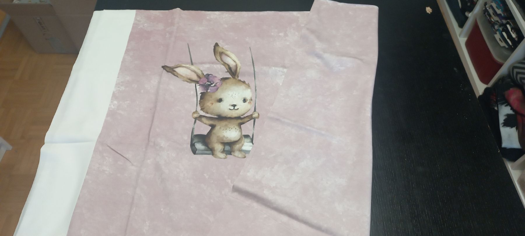 Tessuti: Panel Hase rosa Jersey – Nuovo (secondo la descrizione) da Flawil venduto da nimyqu 2