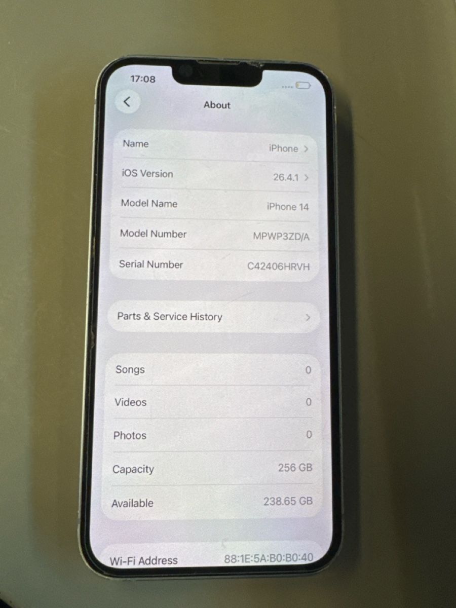 Apple Portables: iPhone 14 256Gb Blue Used Battery 78% – D'occasion à Hergiswil NW par Asadsabir 4