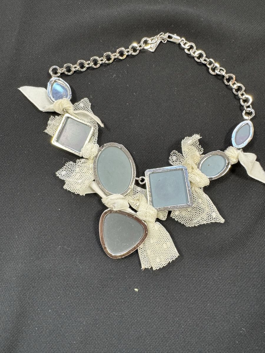 Catenine: Blugirl Necklace, silver chain and rhinestones, – Usato da Hurden venduto da rac_wyf8 1