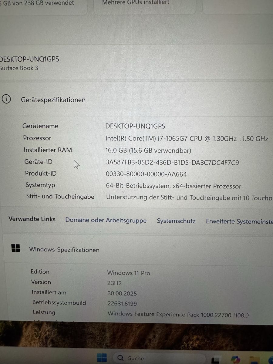 Microsoft Notebook: Surface Book 3 15’’ pouces – Usato da Biel/Bienne venduto da Baol1 8