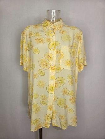 Vintage Zitronenbluse 90er - EU 42
