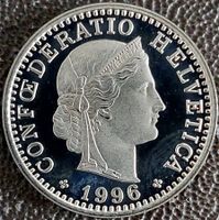 20 Rappen 1996 stgl. / aus Münzsatz