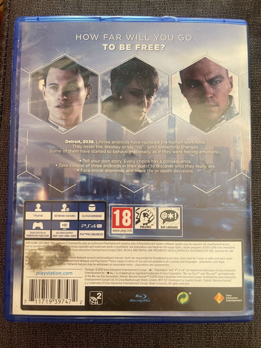 Spiele: Detroit Become Human PS4  – Gebraucht aus Bollodingen von warp_x 1