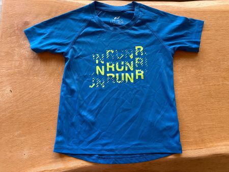 ProTouch Sport T-Shirt blau mit gelber Schrift Grösse 128