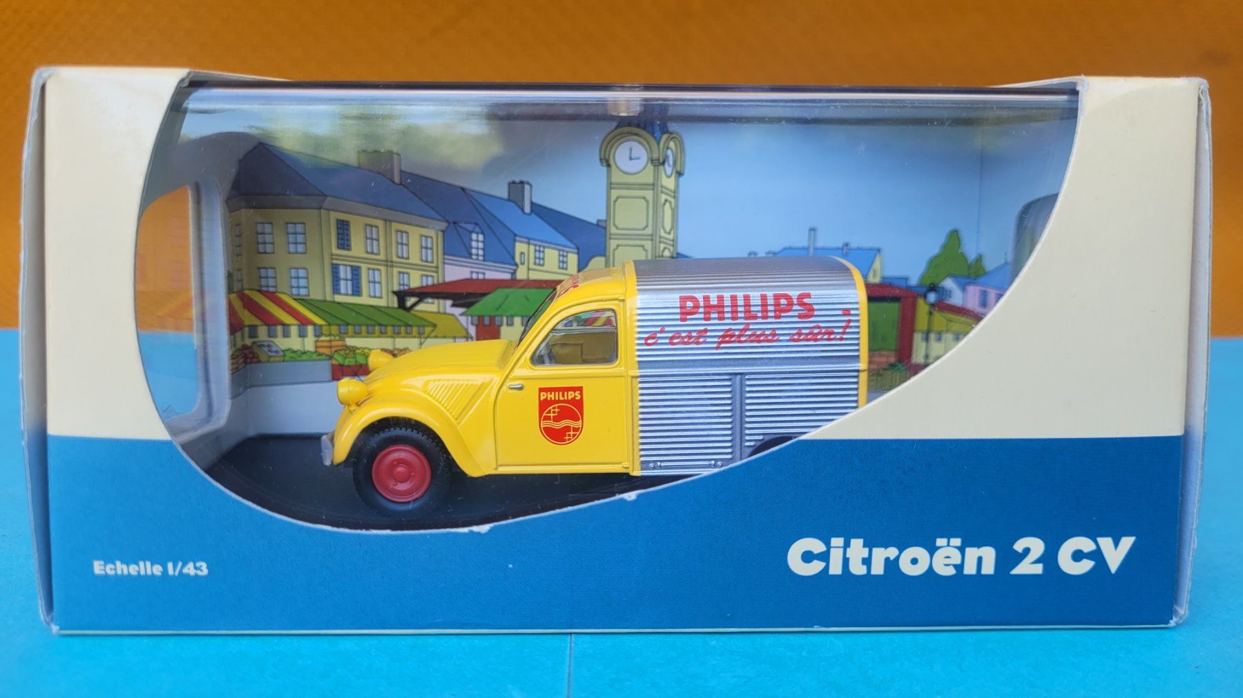 Citroën Modellini d'auto: Citroën 2CV fourgonnette Philips 1:43 Atlas – Nuovo (secondo la descrizione) da Domdidier venduto da Bimbo57