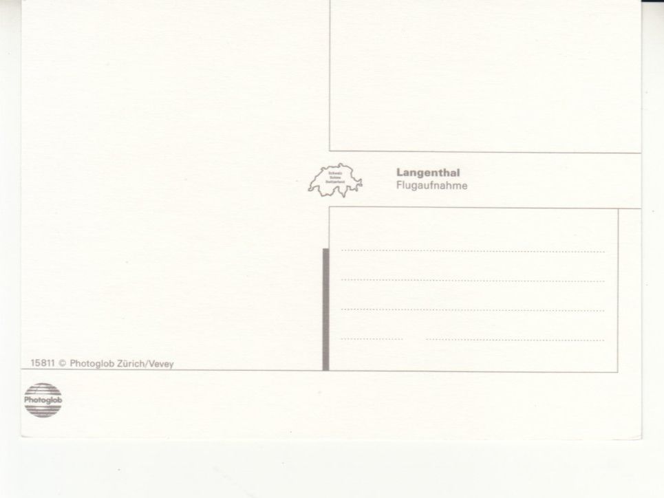 Cartes postales: Langenthal Flugaufnahme ca. 1990 – D'occasion à Bürglen TG par StampGraf 1