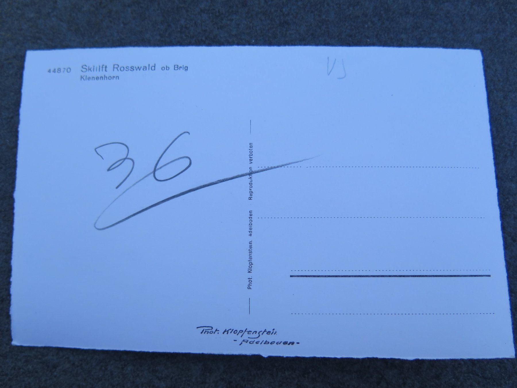 Cartoline postali: ROSSWALD OB BRIG - SKILIFT – Usato da Wittenbach venduto da lipasal 1