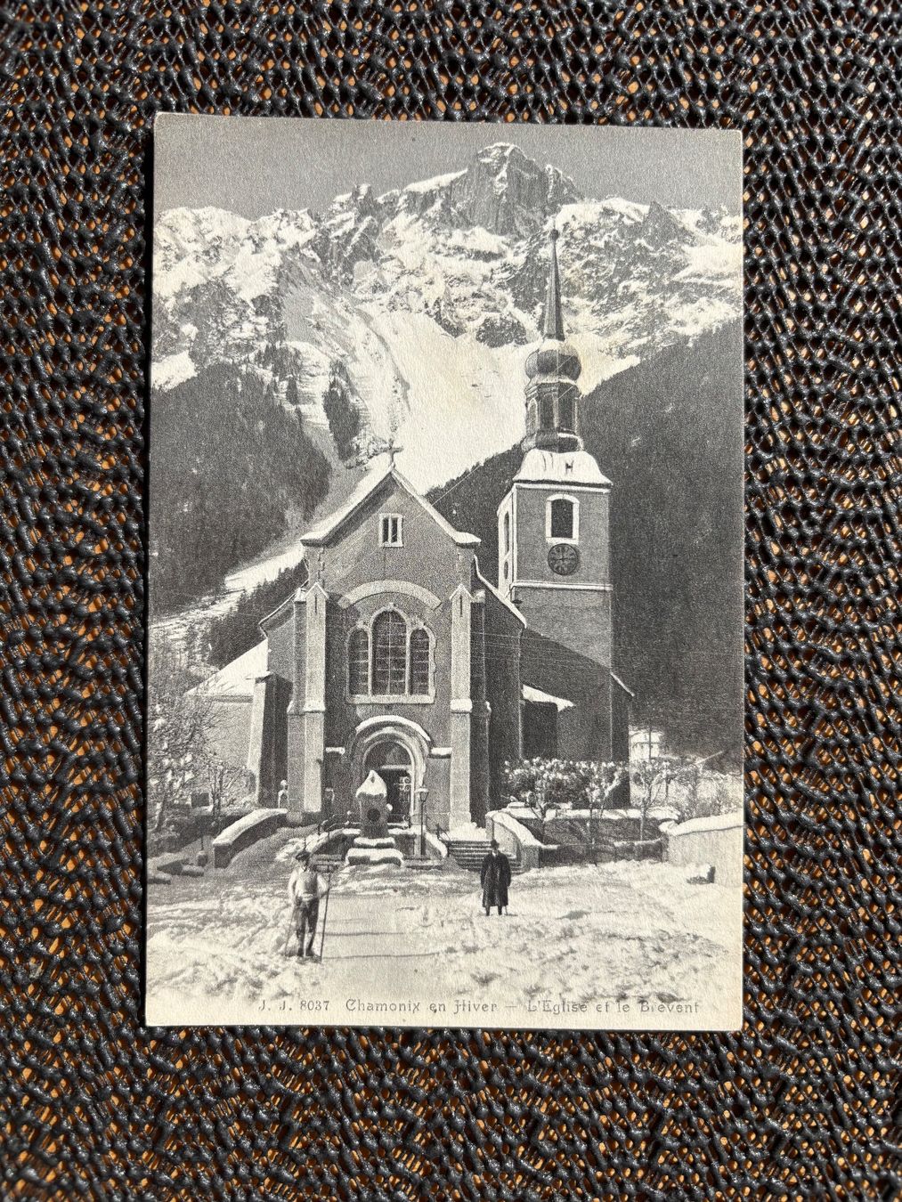 Cartoline postali: Ancienne carte postale Église Chamonix et le Bievent – Usato da Châtel-St-Denis venduto da Vaillant1