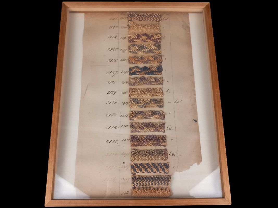 Poster & Bilder: Strohgeflechte aus Musterkollektion 1893/94 – Gebraucht aus Hünenberg von Restwert_Zug 1