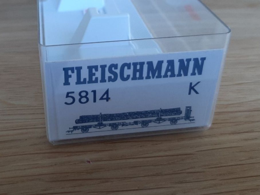 Fleischmann Modellini di ferrovie: Fleischmann 5814 Langholzwagen – Usato da Dietlikon venduto da nick911 4