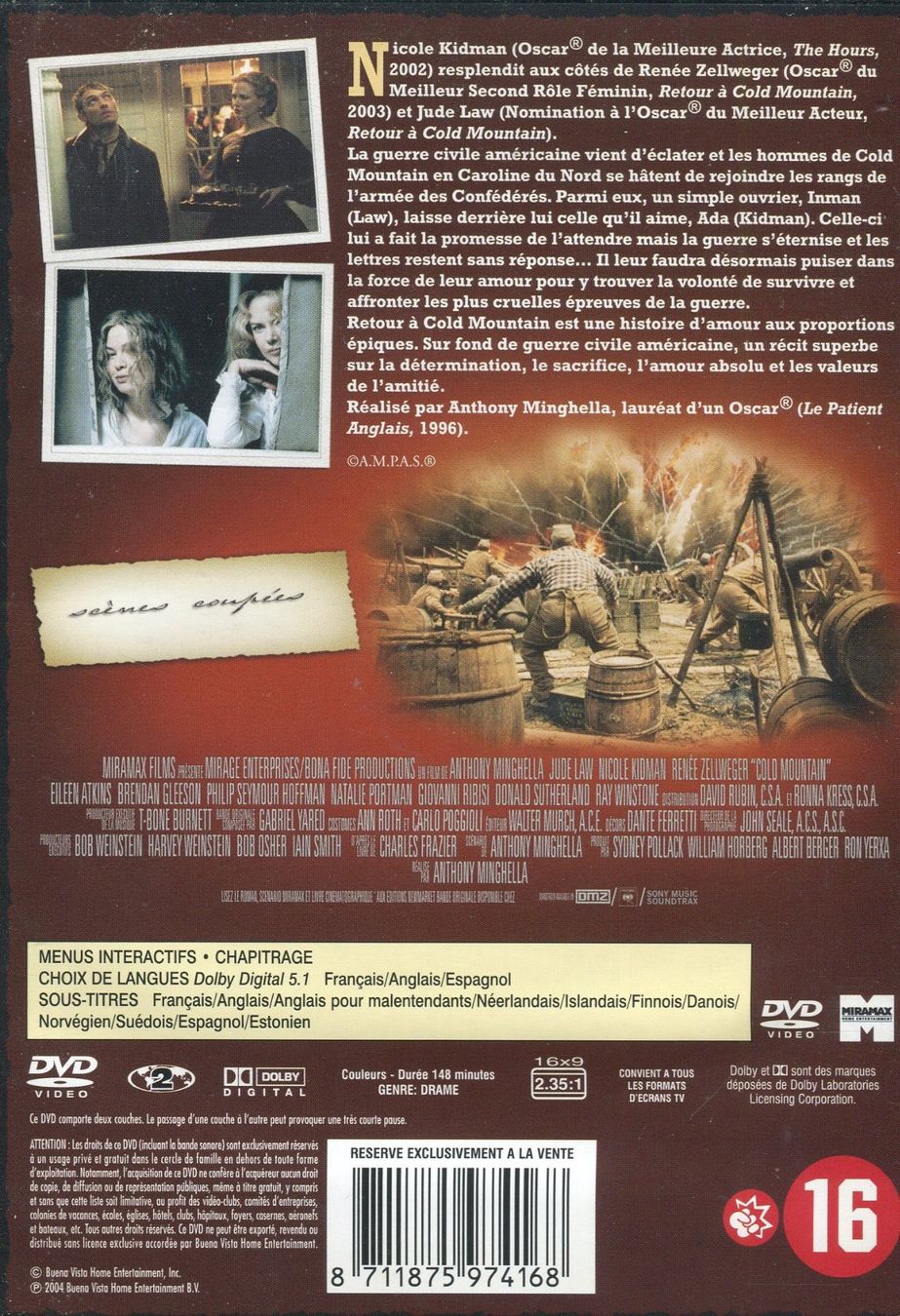 Tous les DVDs: Retour à Cold Mountain – D'occasion à Les Avants par soyouz63 1