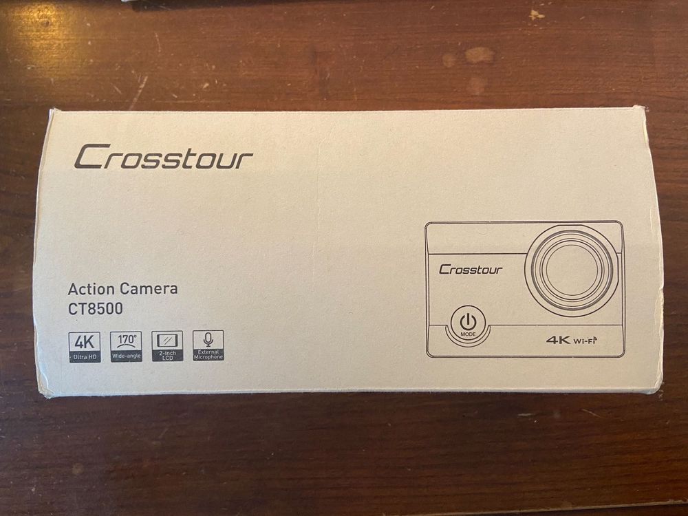 Caméra Sport Crosstour CT8500 - 4K, WiFi, écran LCD, Télécommande + Carte SD 64 Go Offerte
