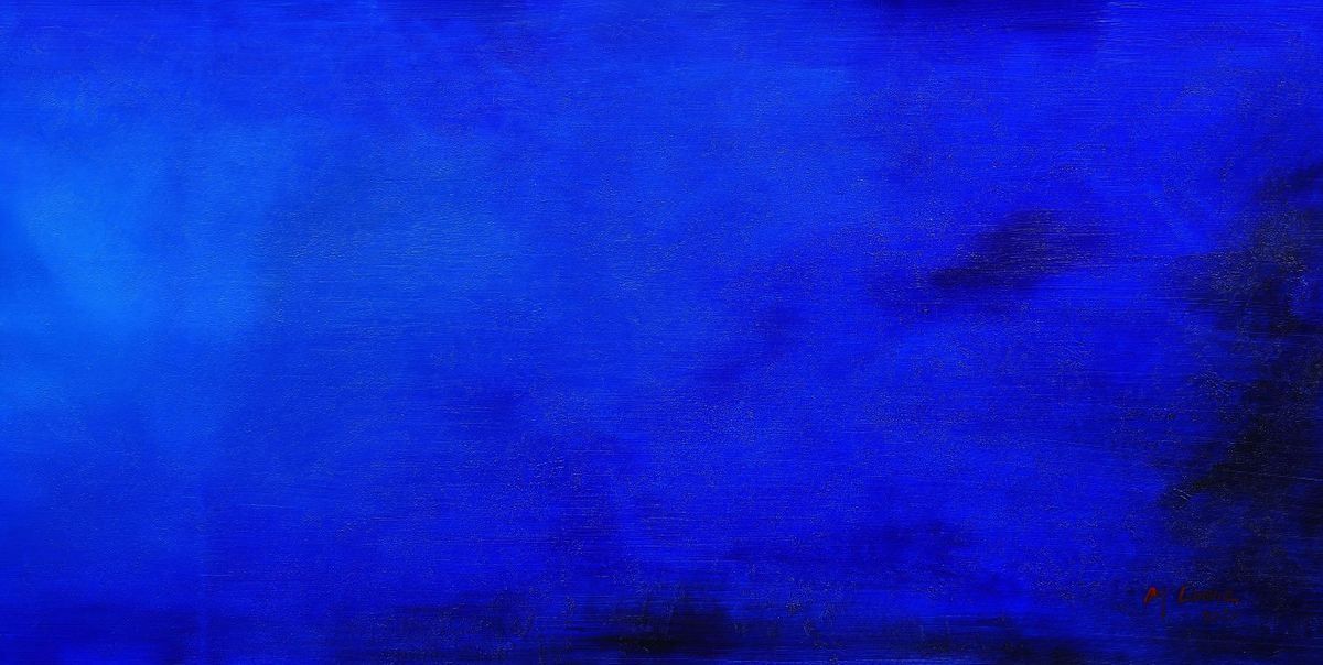 Riproduzioni & Creazioni: Abstrakt - Blaue Lagune II – Nuovo (secondo la descrizione) da Larnaca venduto da KunstDepot24