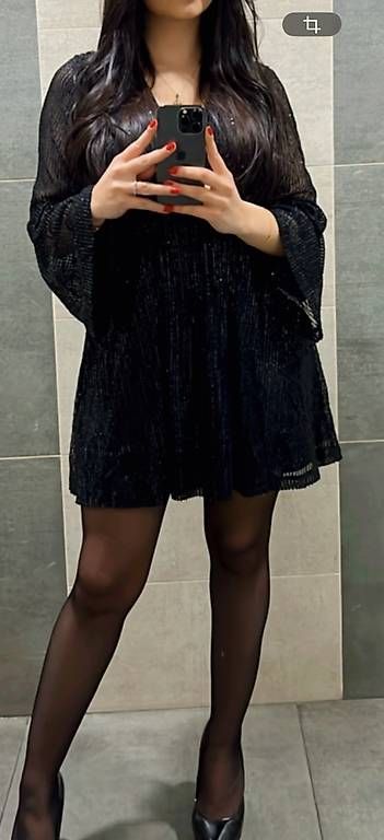 Vestiti: Schwarzes Glitzerkleid Grösse 36/38 – Usato da Zürich venduto da Lice1 1