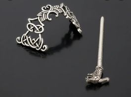Haarspange Haar Keltisch Vintage Viking Style Silber