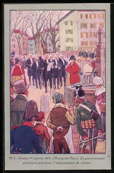Cartoline postali: Genève, Bour-de-Four, Le gouvernement p – Usato da Berlin venduto da bartko-reher