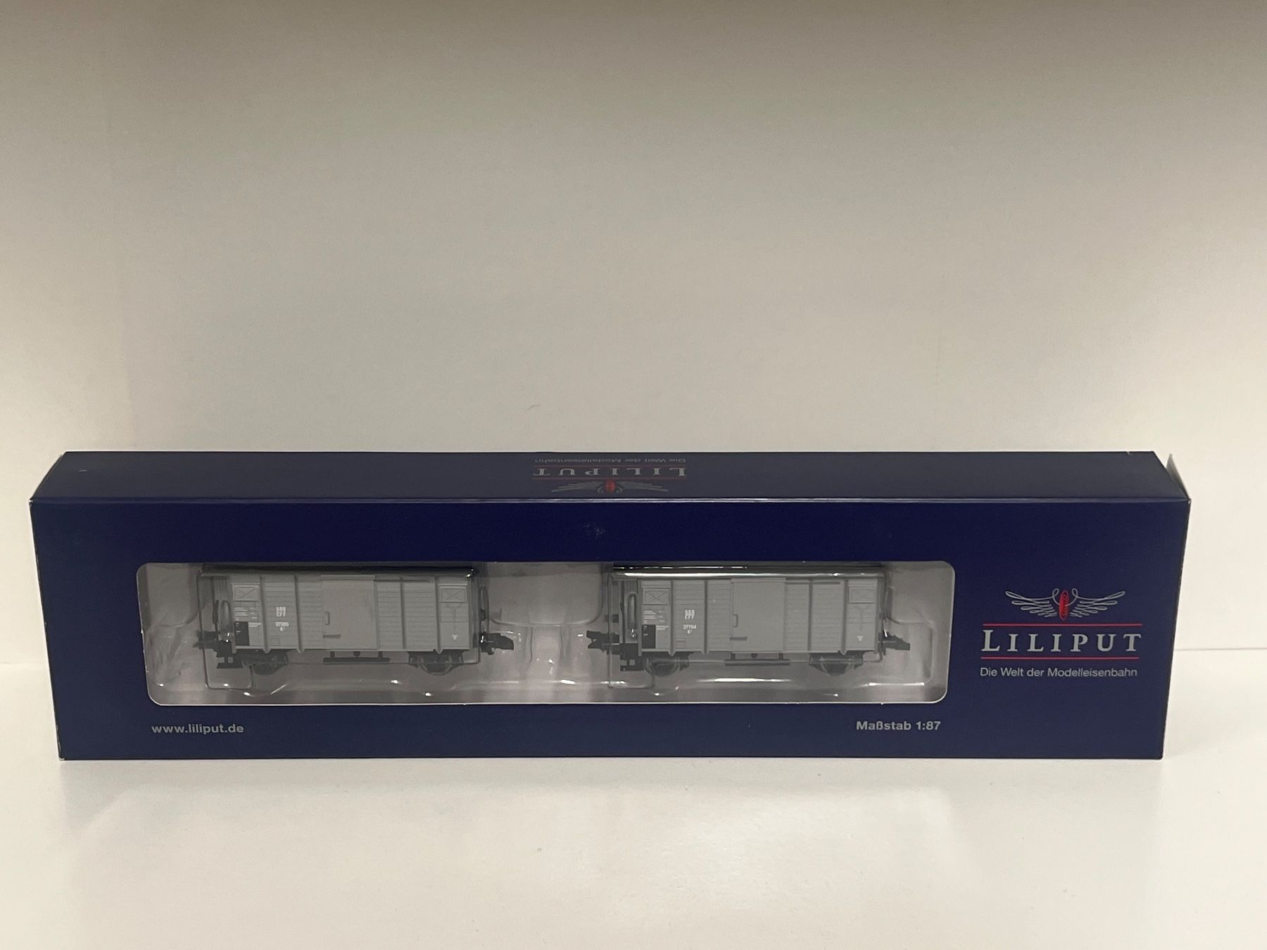 Liliput Modellini di ferrovie: Lilliput Güterwagen Set L230148 H0 – Nuovo e nell'imballaggio originale da Geroldswil venduto da TopTrain54
