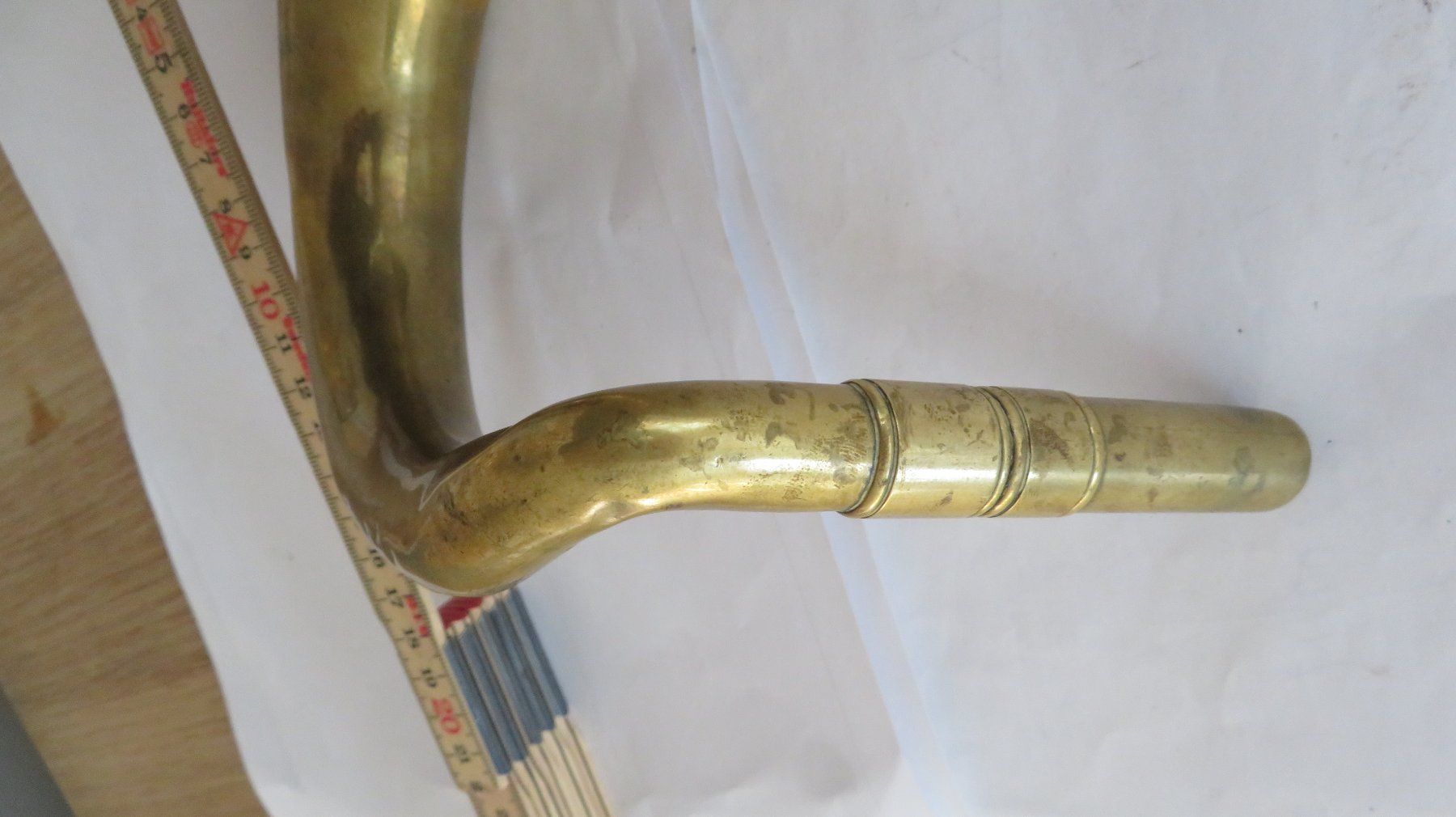 Strumenti musicali: Horn messing um 1900 gemarkt mit Etienne Teste Paris – Usato da Wetzikon ZH venduto da morda1954 4