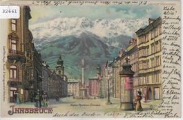 INNSBRUCK gegen das Licht zu halten Litho 1899