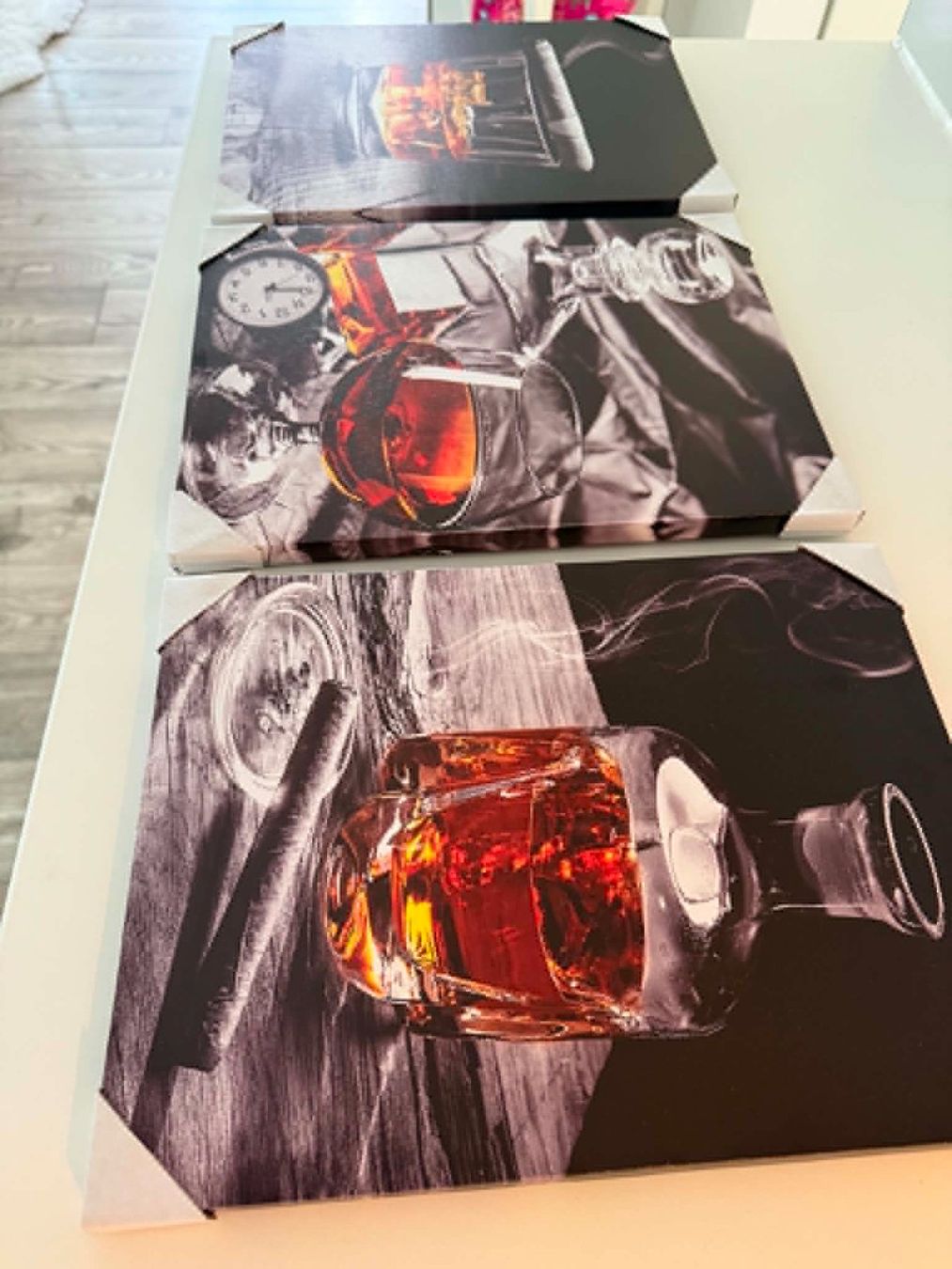 Poster & Bilder: Dekorative Wandbild Trilogie Cognac Club – Neu und originalverpackt aus Bern von MIR-IAM 2