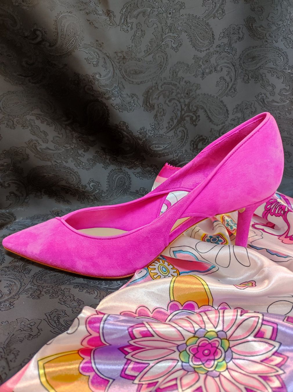 Casadei Scarpe da donna: Casadei Pums 38,5 Fuchsia echtes Wildleder – Nuovo (secondo la descrizione) da Rüfenach AG venduto da Nanisa777 4