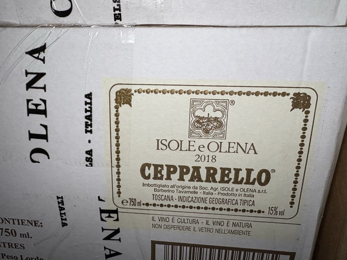 Wein: Cepparello 2018 - Isole e Olena - 6 Fl. 75cl – Neu und originalverpackt aus Luzern von autumnus17