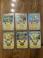 6 Pokémon Pikachu Karten Celebrations Set Zustand neu!