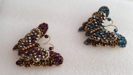 Haarspange Schmetterling,Swarovski StrassSteine.