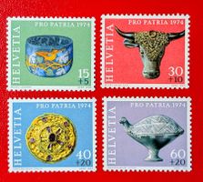 PRO PATRIA SATZ 162 - 165 1974** POSTFRISCH