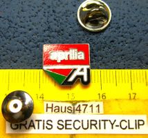 APRILIA A MOTO LOGO SCHMUCK-PIN ENAMEL MIT SECURITY-CLIP