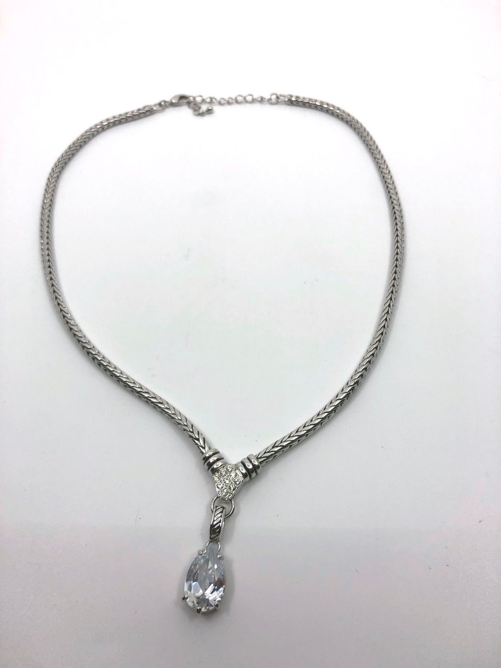 Catenine: Collier mit Stein, Halsband mit grossem Stein  Modeschmuck, – Usato da Basel venduto da Tiabeanie