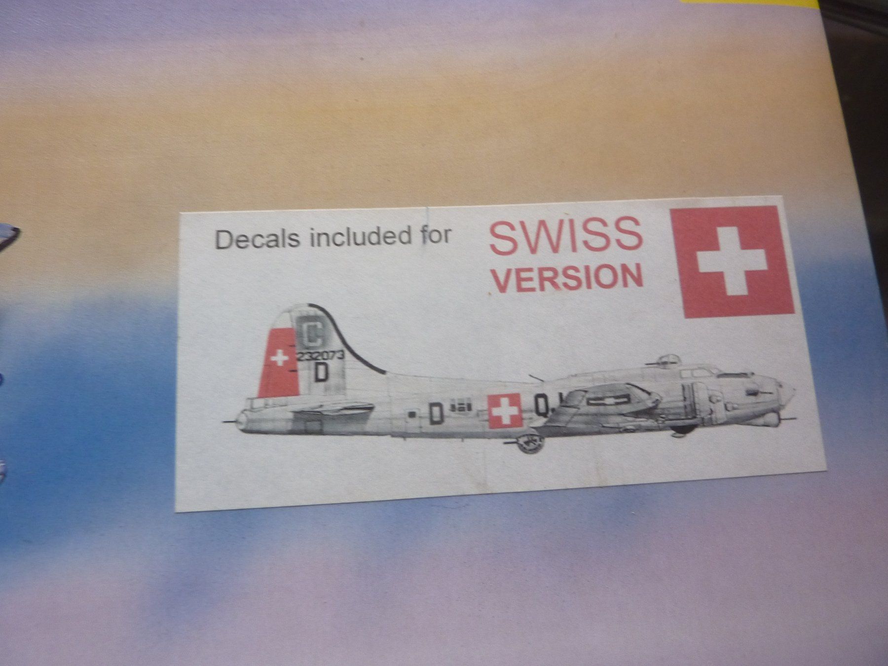 Kit di modellismo & Modellini statici: B-17G SWISS VERSION – Nuovo e nell'imballaggio originale da Balsthal venduto da bouteliee 1
