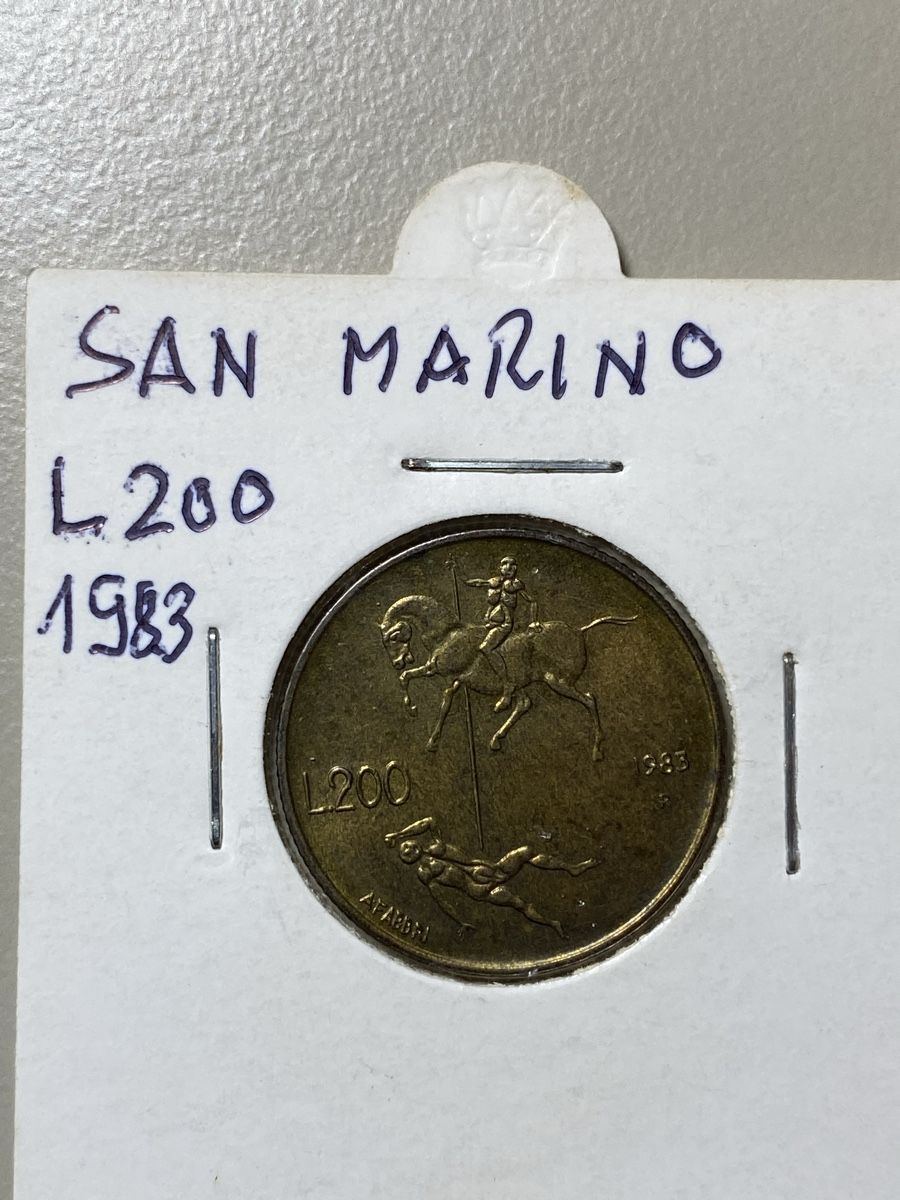 Tutti le monete: San Marino - 200 Lires - 1983 – Usato da Payerne venduto da Mike1682
