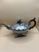 James Dixon & Sons Teekanne, Britannia-Metall um 1900 selten