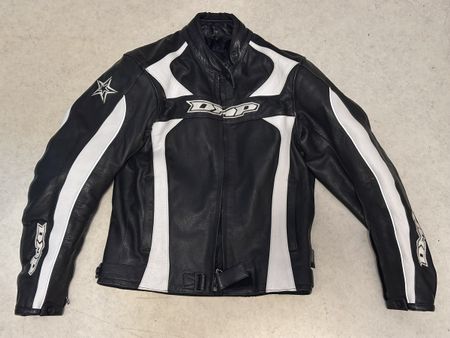 blouson moto cuir dxr – taille m/38 femme