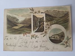 Litho Ansichtskarte Fex im Engadin gelaufen 1901 Rmu