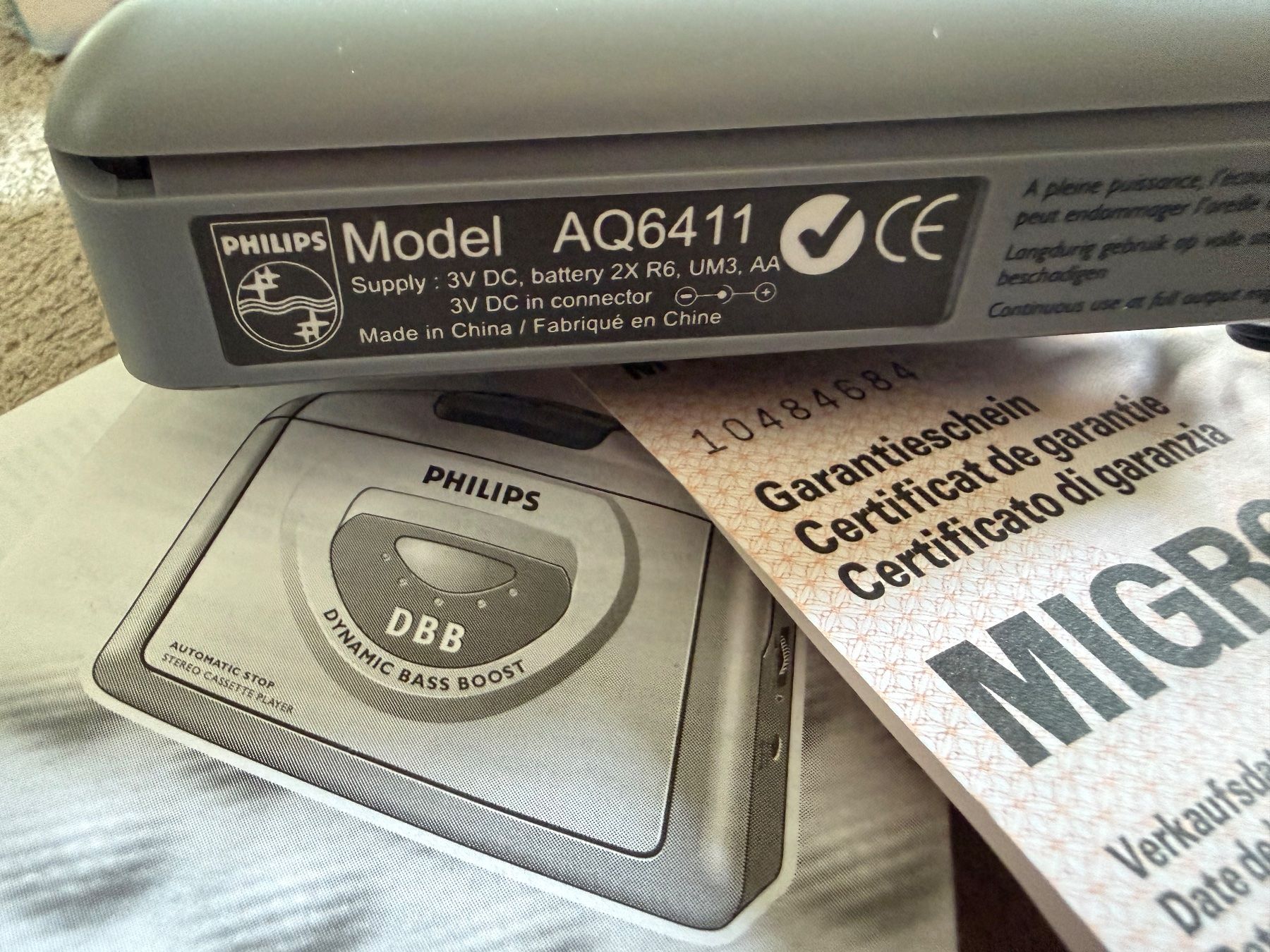 Tragbarer Mediaplayer: Philips AQ 6411 Cassette Player – Neu (gemäss Beschreibung) aus Aarau von KorgPA 6